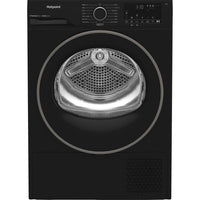 Hotpoint 8kg Heat Pump Tumble Dryer with Pet Hair Care - Black