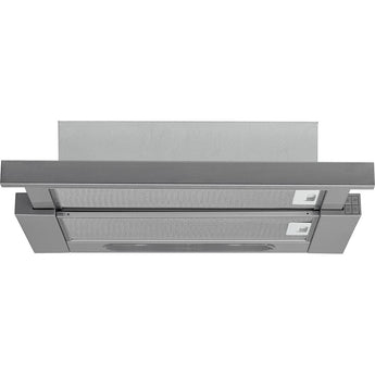 Hotpoint 60CM Telescopic Hood - Slider Control - Stainless Steel With Dishwashable Aluminium Grease Filter - 54 / 68 Db